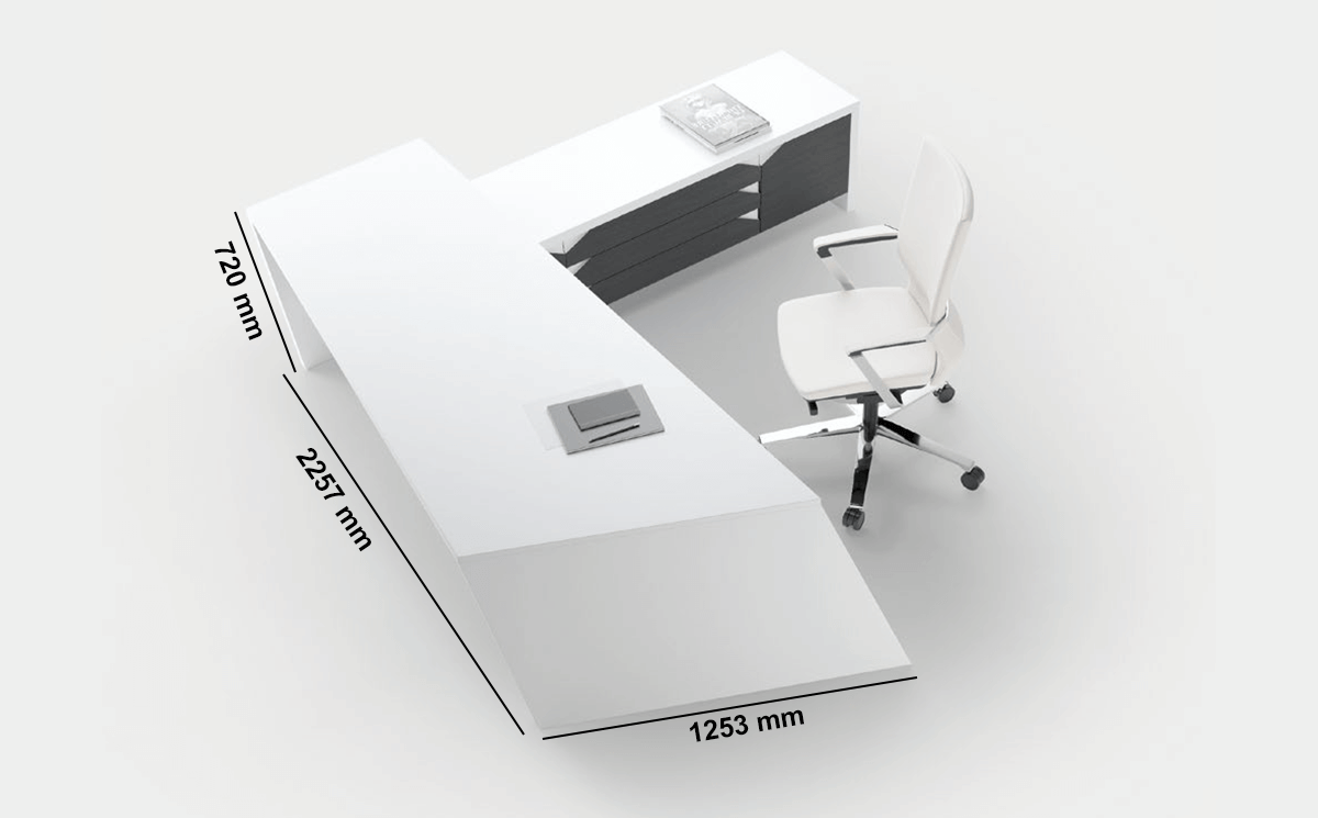 Antonia Modern Executive Desk With Optional Modesty Panel, Return And Credenza Unit Dimen Antonia Modern Executive Desk With Optional Modesty Panel, Return And Credenza Unit Dimen