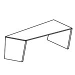 Antonia Modern Executive Desk Left