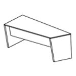 Desk with Modesty Panel