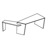 Antonia Modern Executive Desk With Return Left