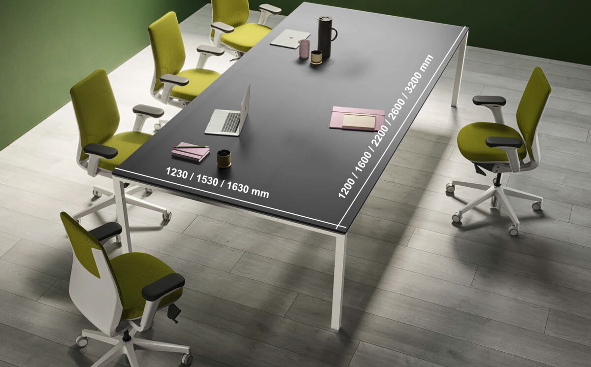 Eleonora 1 Ring Or U Leg Rectangular Meeting Table Dimension Image Eleonora 1 Ring Or U Leg Rectangular Meeting Table Dimension Image