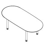 Small Oval Shape Table (8 Persons)