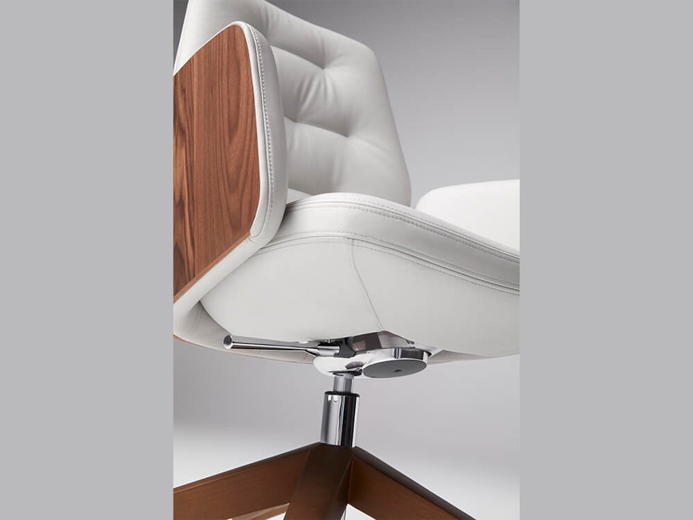 Iris Low, Medium And High Back Executive Chair With Upholstered Or Wood Finish Back 18