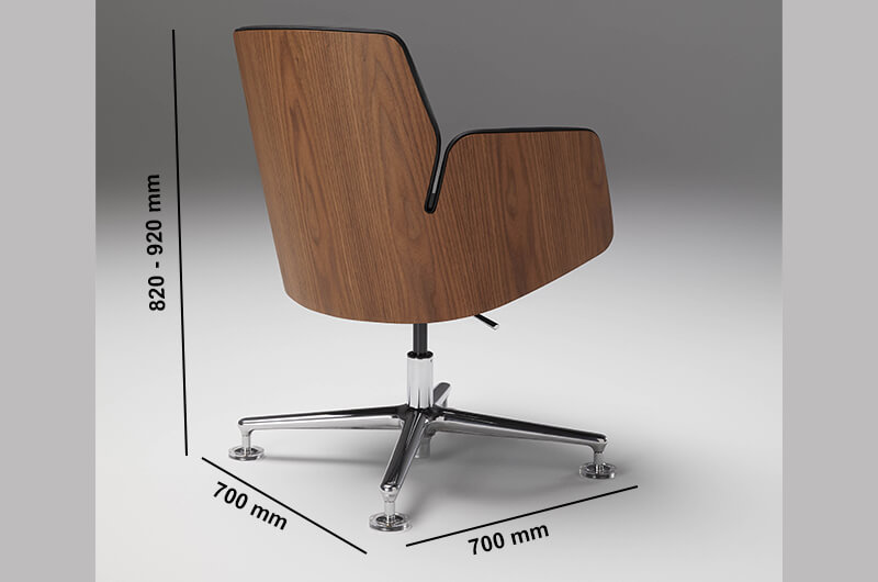 Iris Low, Medium And High Back Executive Chair With Upholstered Or Wood Finish Back Dimesnions Iris Low, Medium And High Back Executive Chair With Upholstered Or Wood Finish Back Dimesnions