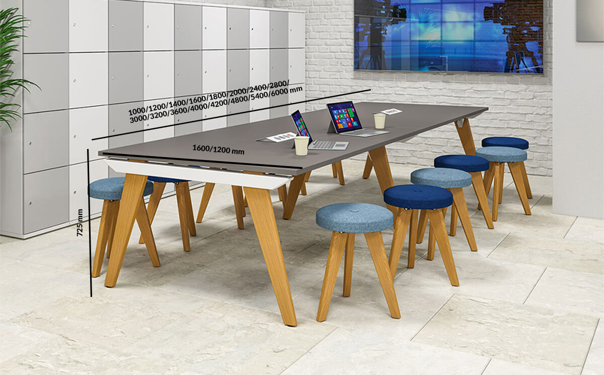 Columbo 1 Double Bench Desk Size Columbo 1 Double Bench Desk Size