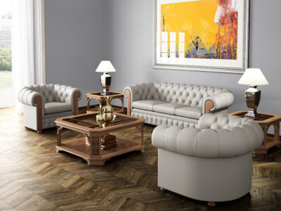 Eliza Classic One Two And Three Seater Tufted Upholstery Sofa 3