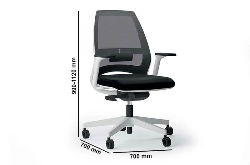Alvino 2 Mesh Mid Back Chair Size Alvino 2 Mesh Mid Back Chair Size
