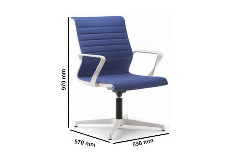 Gerodi 5 Fully Upholstered Swivel Visitor Chair Size Gerodi 5 Fully Upholstered Swivel Visitor Chair Size