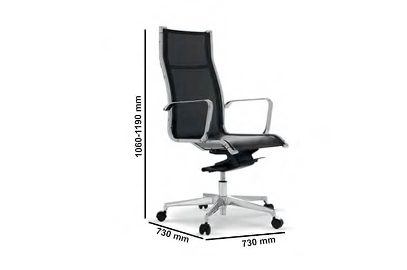 Giannino High Back Full Mesh ,fully Upholstered Size Giannino High Back Full Mesh ,fully Upholstered Size