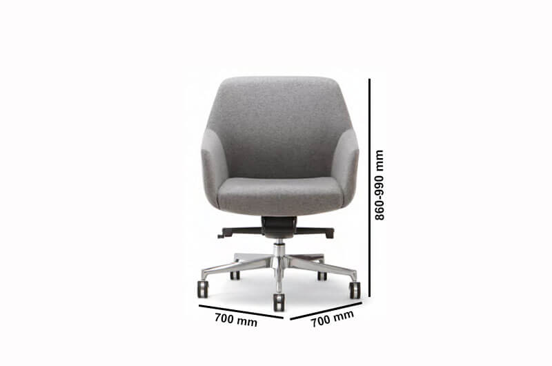 Ludovica 2 Mid Back Visitor Chair Size Ludovica 2 Mid Back Visitor Chair Size