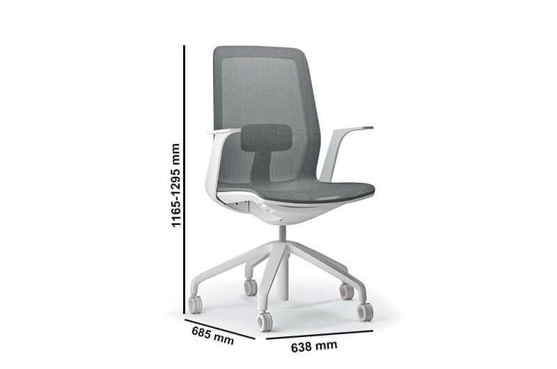Sarita 1 Low Back Chair Size Sarita 1 Low Back Chair Size