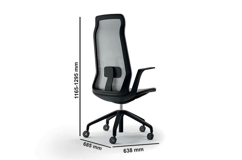 Sarita High Back Chair Size Sarita High Back Chair Size