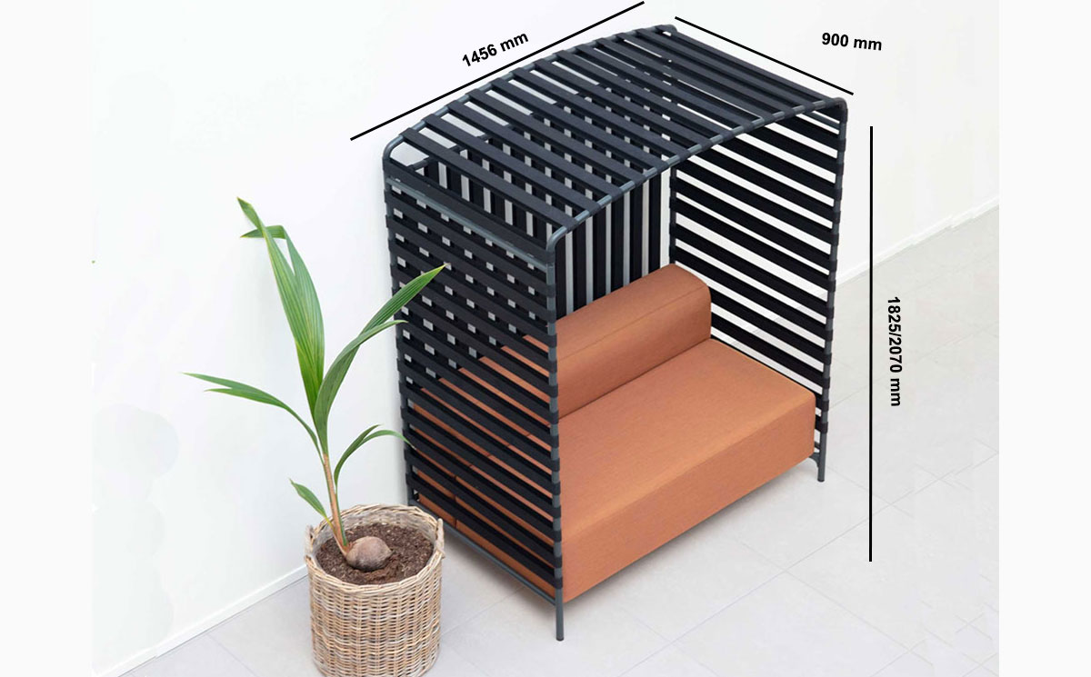 Tranquil Hut – Acoustic Workstation Booth Size Tranquil Hut – Acoustic Workstation Booth Size