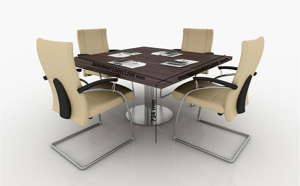Bravvo 6 – Square With Trumpet Base Leg Meeting Room Table Size Img Bravvo 6 – Square With Trumpet Base Leg Meeting Room Table Size Img
