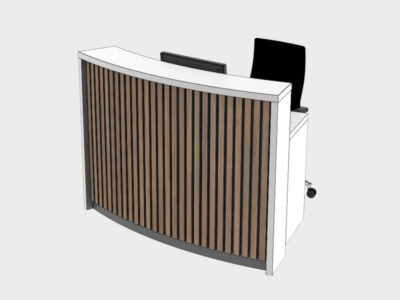 Bria Curved Reception Desk With Designer Front Panels 4