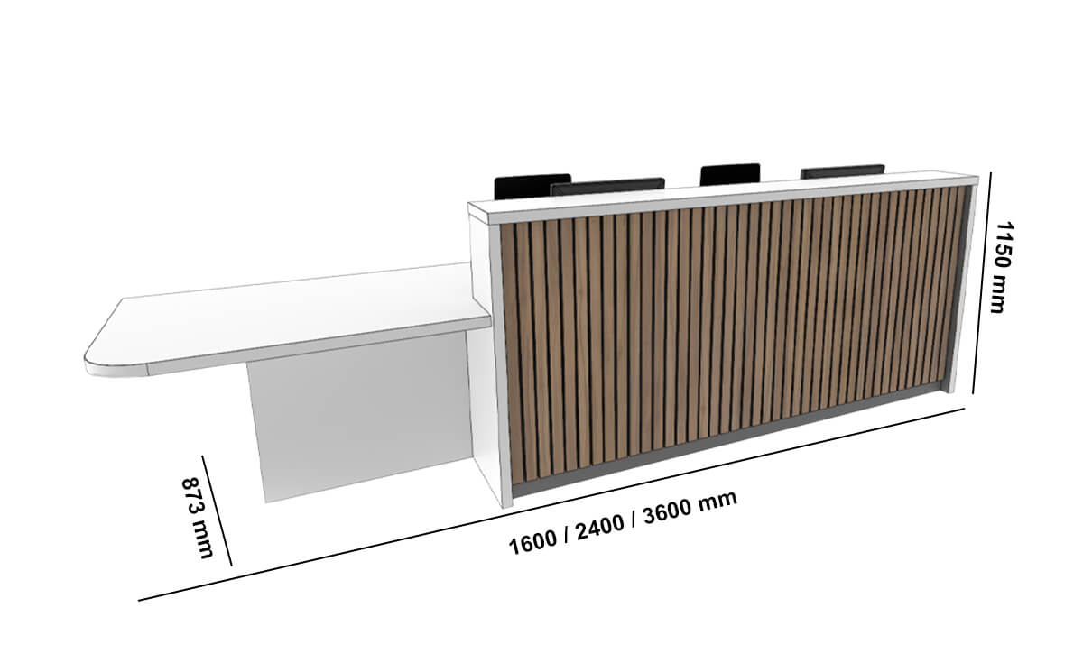 Bria Straight Reception Desk With Designer Front Panels Dimensions Image Bria Straight Reception Desk With Designer Front Panels Dimensions Image
