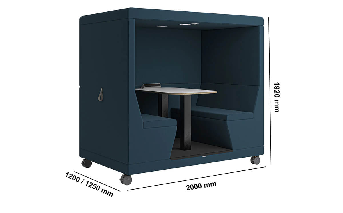 Valentina 1 4 Seater Mobile Pods With Work Table Dimensions Image Valentina 1 4 Seater Mobile Pods With Work Table Dimensions Image