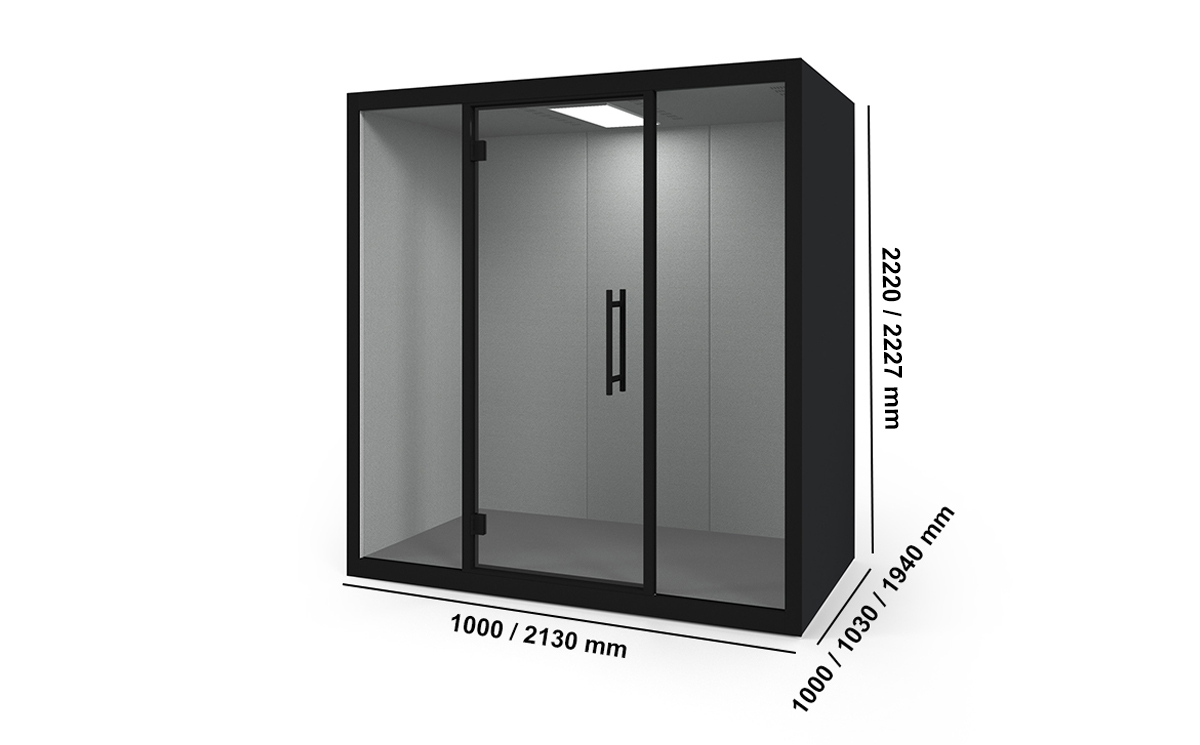 Carina Office Phone Booth For 1, 2 And 4 Persons Dime Image 2 Carina Office Phone Booth For 1, 2 And 4 Persons Dime Image 2