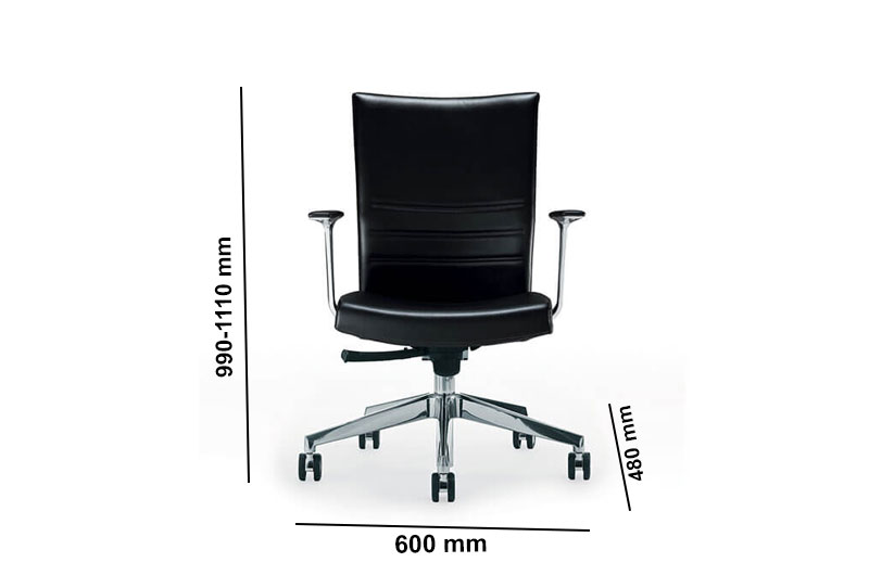 Trista – Executive Chair With Optional Arms Size Img Trista – Executive Chair With Optional Arms Size Img