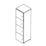 Vallea Locker Storage Unit 4oh Left