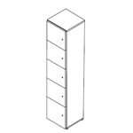 Vallea Locker Storage Unit 5oh Left