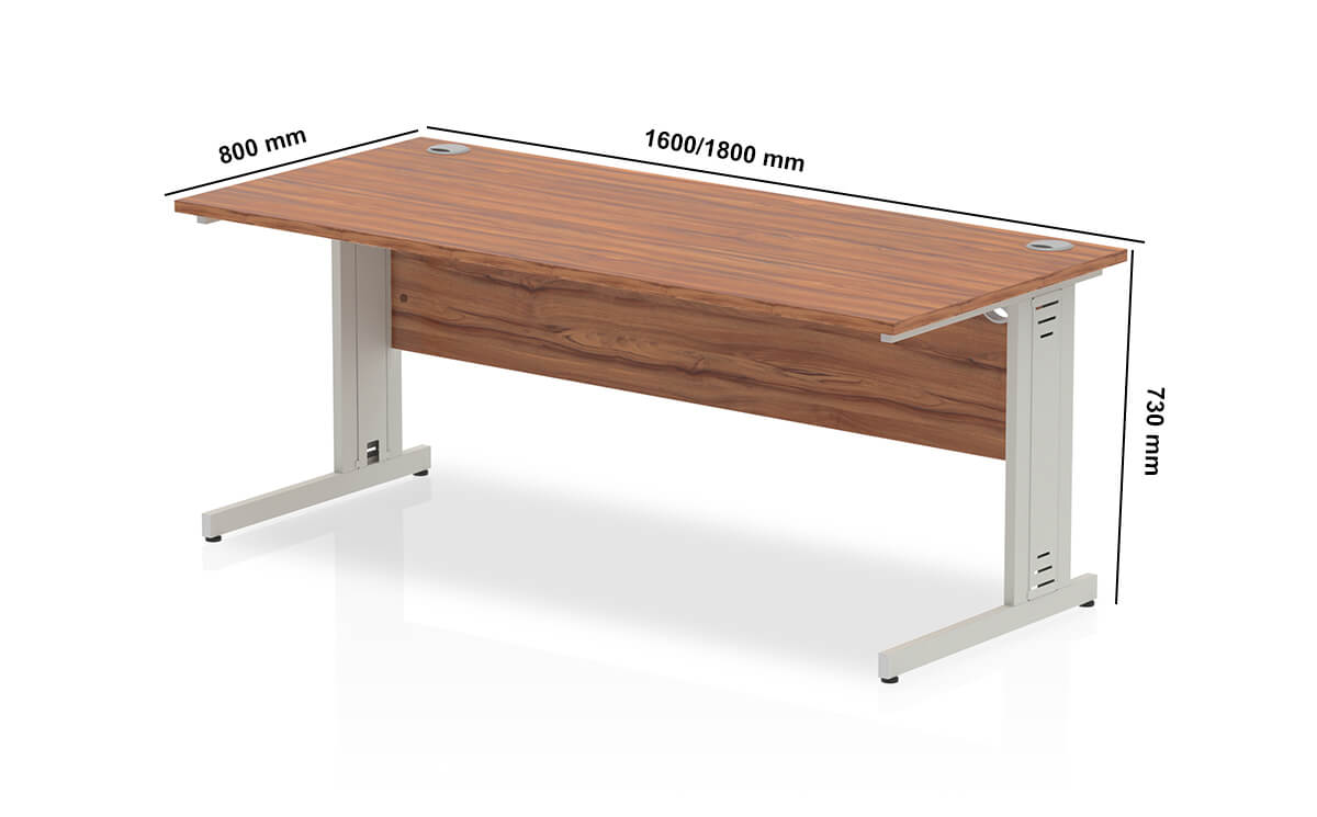 Etta Straight Desk With Modesty Panel And Cable Managed Legs Dimensions Image Etta Straight Desk With Modesty Panel And Cable Managed Legs Dimensions Image