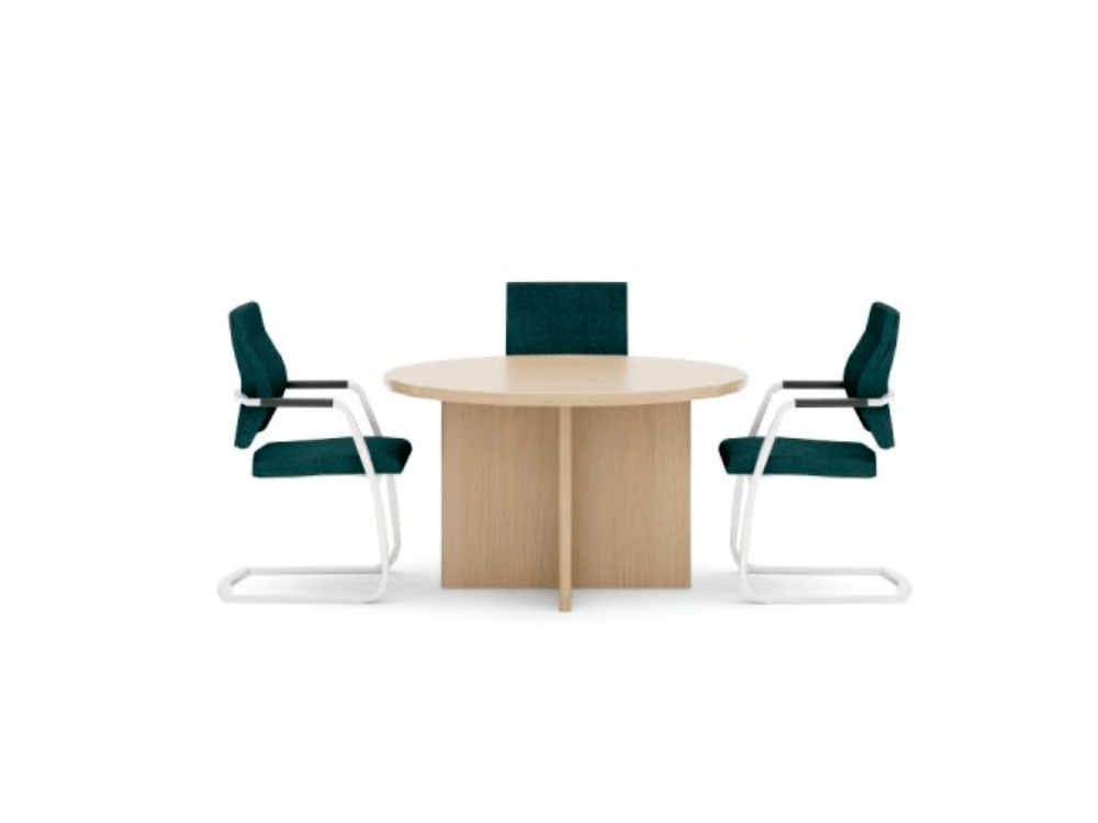 Carliana – Round And Rectangular Shape Meeting Table 01
