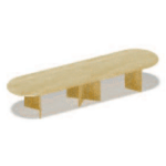 Medium D Ended Shape Table (12 person)