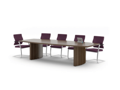 Venezio – Rectangular & Barrel Shaped Meeting Table 01