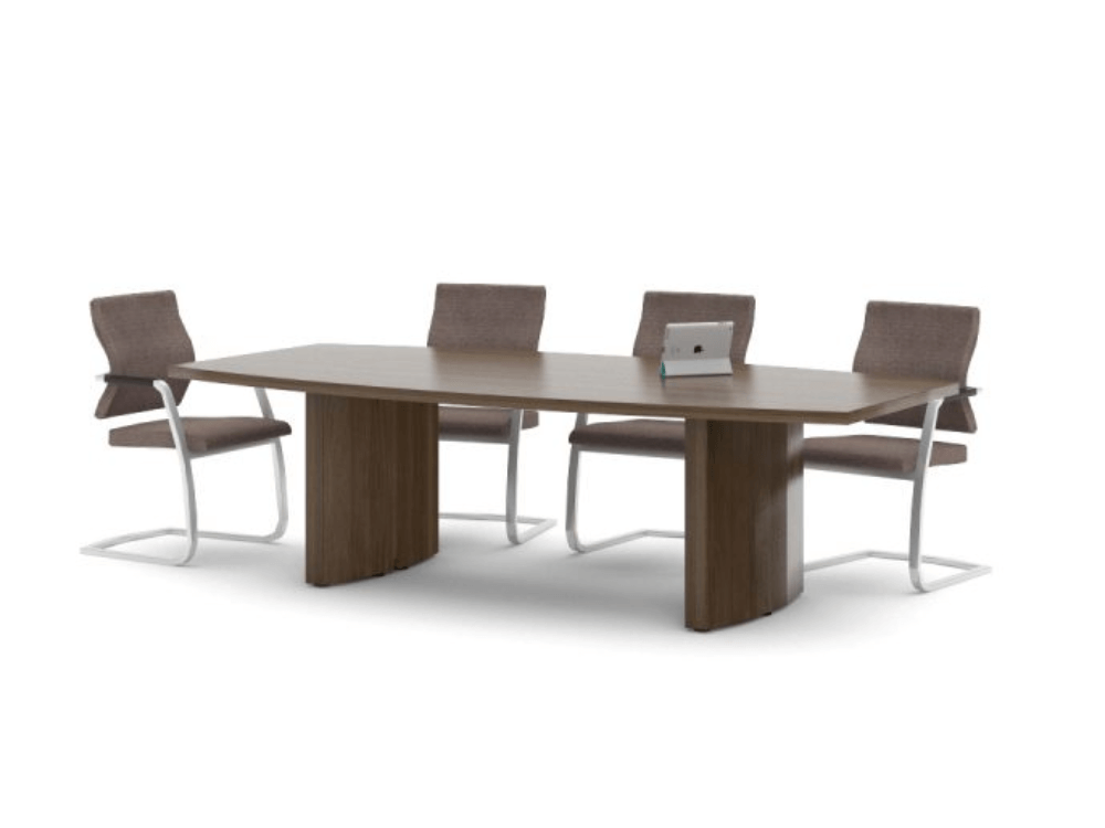 Venezio – Rectangular & Barrel Shaped Meeting Table 02