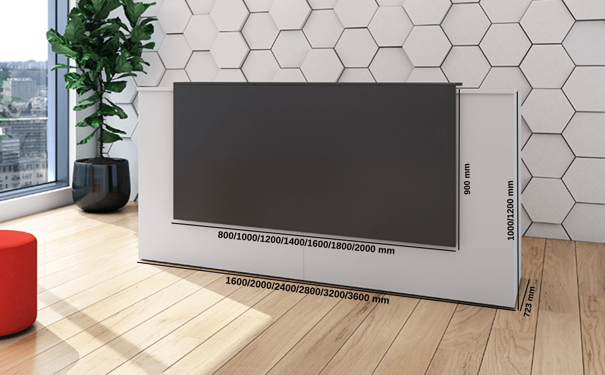 Otello 2 – Reception Desk With Overhang Panel And Dda Access Size Img (1) Otello 2 – Reception Desk With Overhang Panel And Dda Access Size Img (1)
