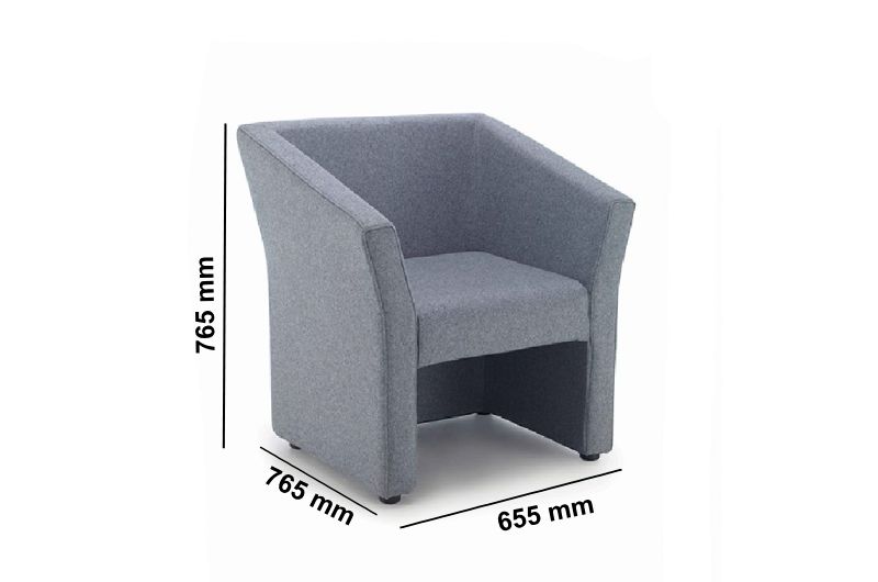 Polly – Two Seater Sofa With Frabic Finish Middle Polly – Two Seater Sofa With Frabic Finish Middle