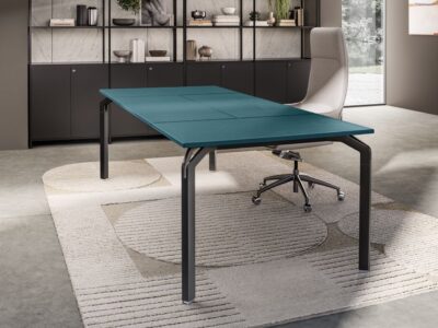 Vinny 10 – Executive Desk With Leather Top And Optional Return & Credenza Unit 4