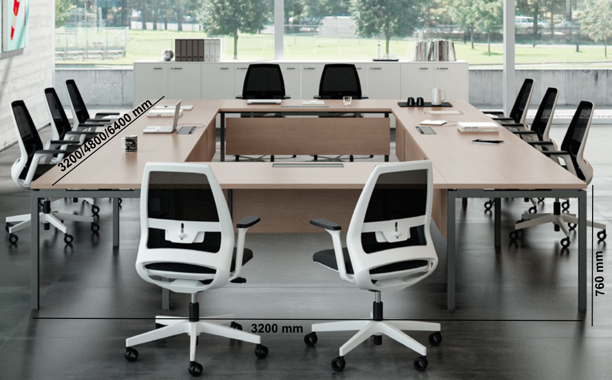 Maso 1 Square And Rectangular Shaped Meeting Table Middle Maso 1 Square And Rectangular Shaped Meeting Table Middle