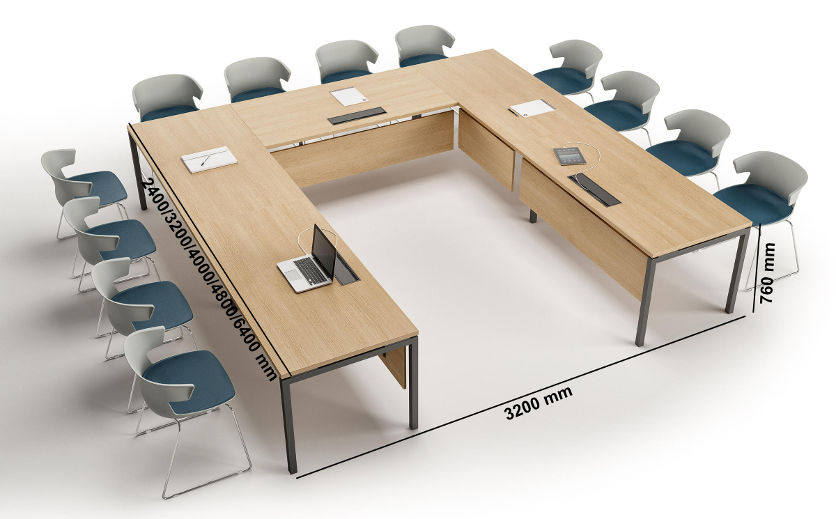 Maso U Shaped Meeting Table Middle Maso U Shaped Meeting Table Middle