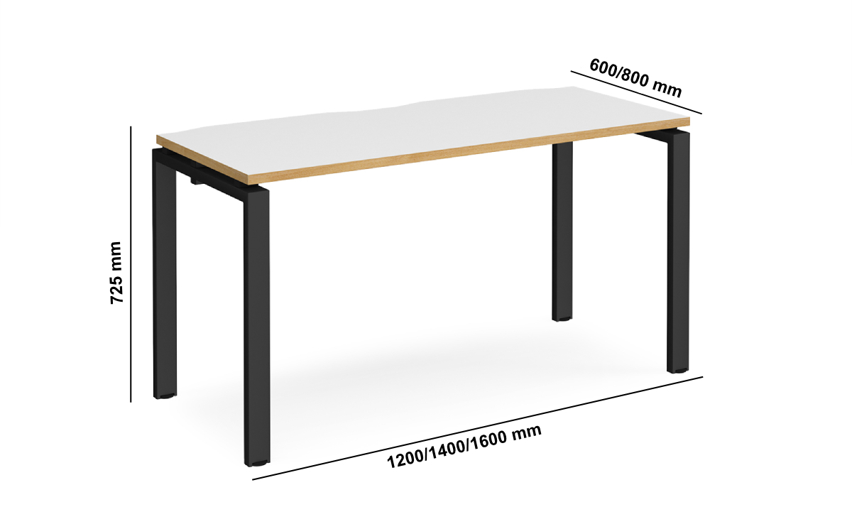 Titian 1 Straight Office Desk With Return Middle Titian 1 Straight Office Desk With Return Middle