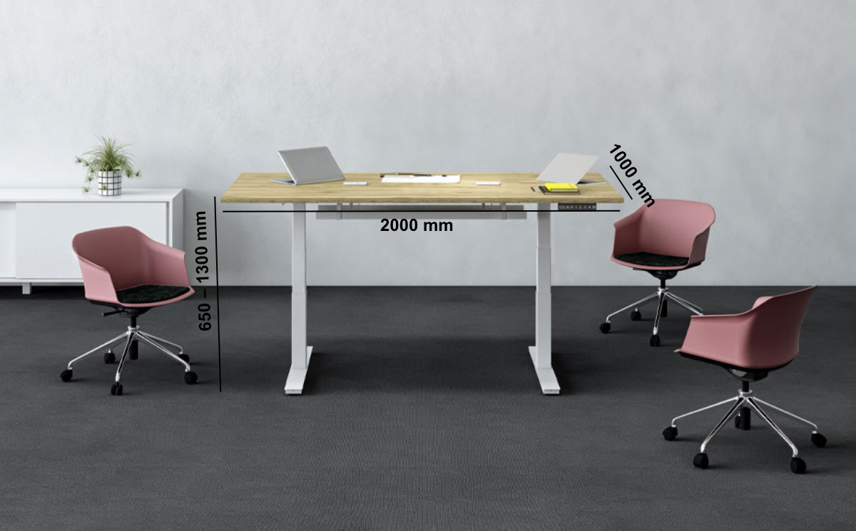 Alfio 3 – Rectangular Shaped Meeting Table Size Image Alfio 3 – Rectangular Shaped Meeting Table Size Image