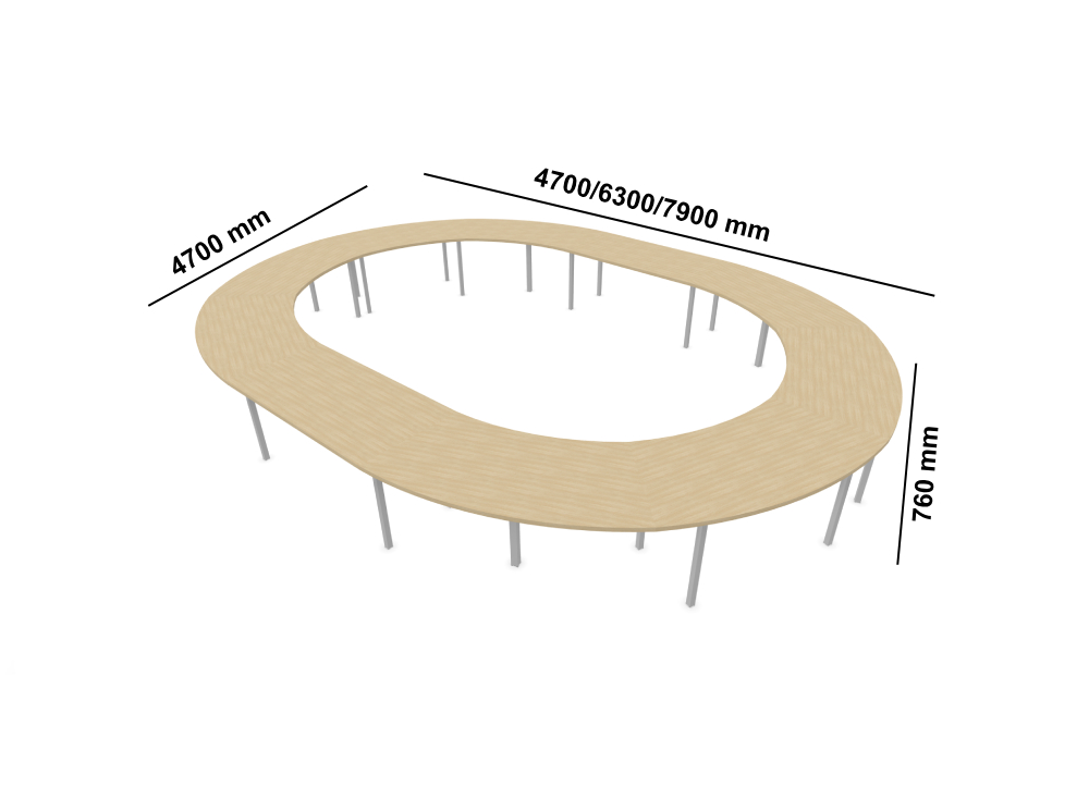 Maso 2 Round And Oval Shaped Meeting Table Middle Maso 2 Round And Oval Shaped Meeting Table Middle