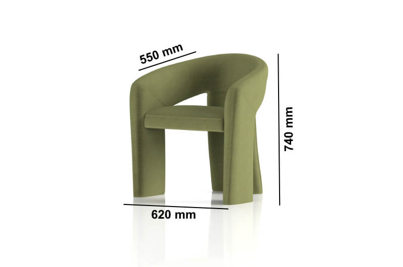 Pasquale Forest Green Desinger Armchair Size Pasquale Forest Green Desinger Armchair Size