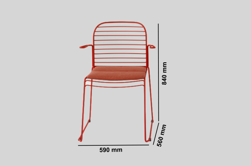June 1 Skid Base, 4 Legged & Demountable Base Chair With Armrest Size Image June 1 Skid Base, 4 Legged & Demountable Base Chair With Armrest Size Image