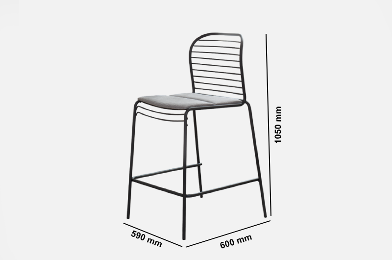 June 2 Skid Base & 4 Legged Stool Size Image 1 June 2 Skid Base & 4 Legged Stool Size Image 1