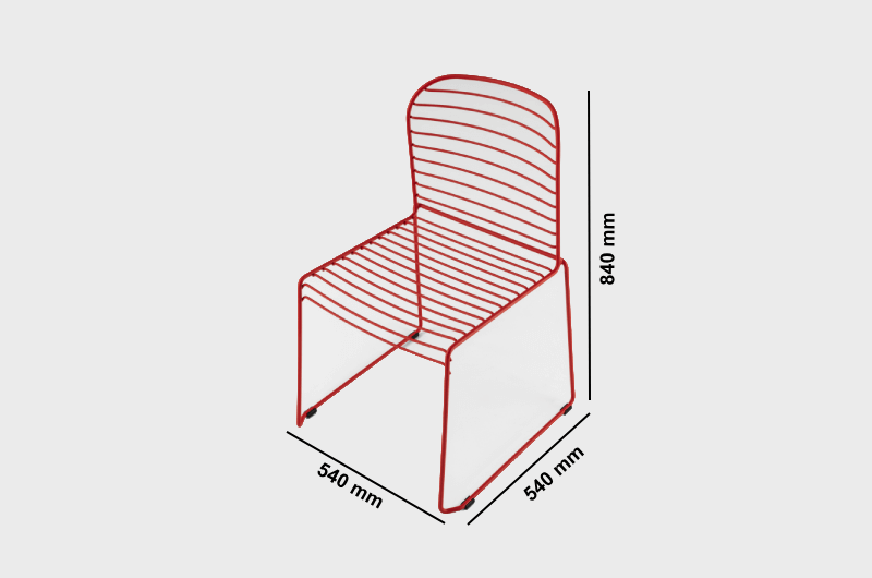 June Skid Base, 4 Legged & Demountable Base Chair Size Image June Skid Base, 4 Legged & Demountable Base Chair Size Image
