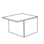 Worktop With Overhang At Front