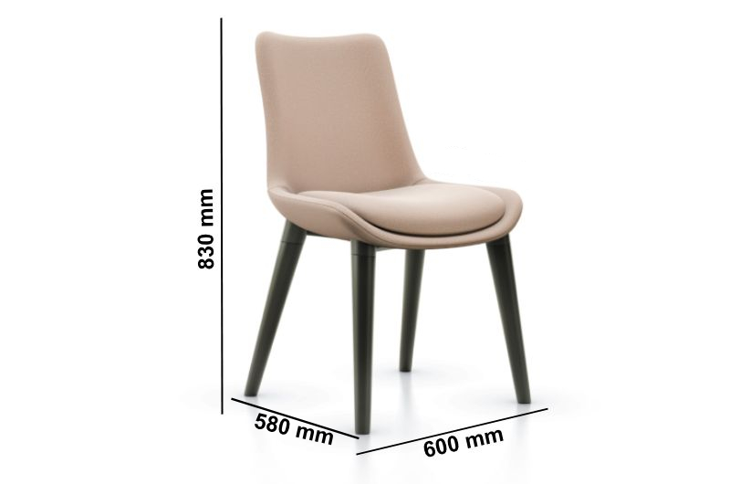 Egle – Single Seat Chair With Swivel Or Wooden 4 Leg Size Image Egle – Single Seat Chair With Swivel Or Wooden 4 Leg Size Image