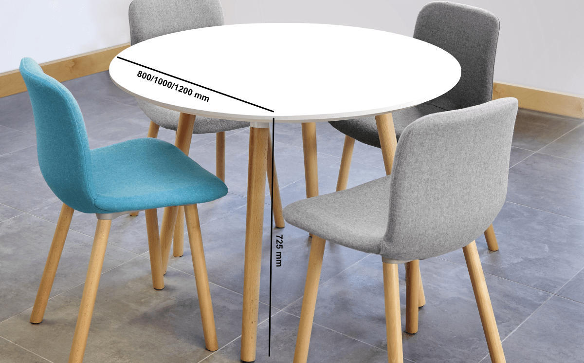 Kia - White Veneer Round, Square and Rectangular Shaped Meeting Table Dimensions Img Kia - White Veneer Round, Square and Rectangular Shaped Meeting Table Dimensions Img