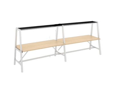 Andina Medium And High Height Rectangular Collaborative Meeting Table With Optional Castor 19