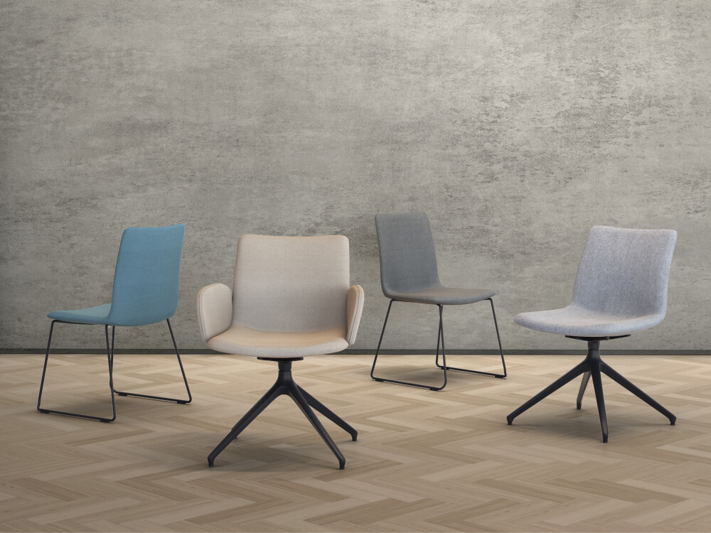 Omero Mutlipurpose Chair With Wooden Metal Legs 18