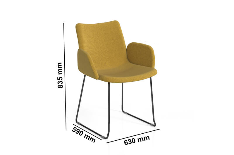 Omero Mutlipurpose Chair With Wooden Metal Legs Size Image Omero Mutlipurpose Chair With Wooden Metal Legs Size Image