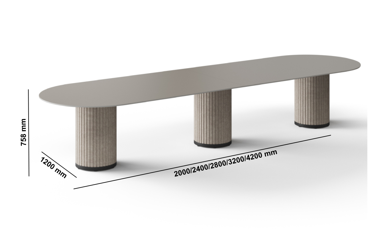 Patrizio Acoustic Columns Leg Meeting Table Size Image Patrizio Acoustic Columns Leg Meeting Table Size Image