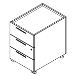 Della Pedestal 2 Drawers (1)